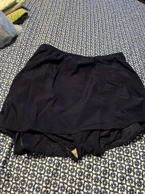 Source Unknown Navy Skirted Swim Bottoms